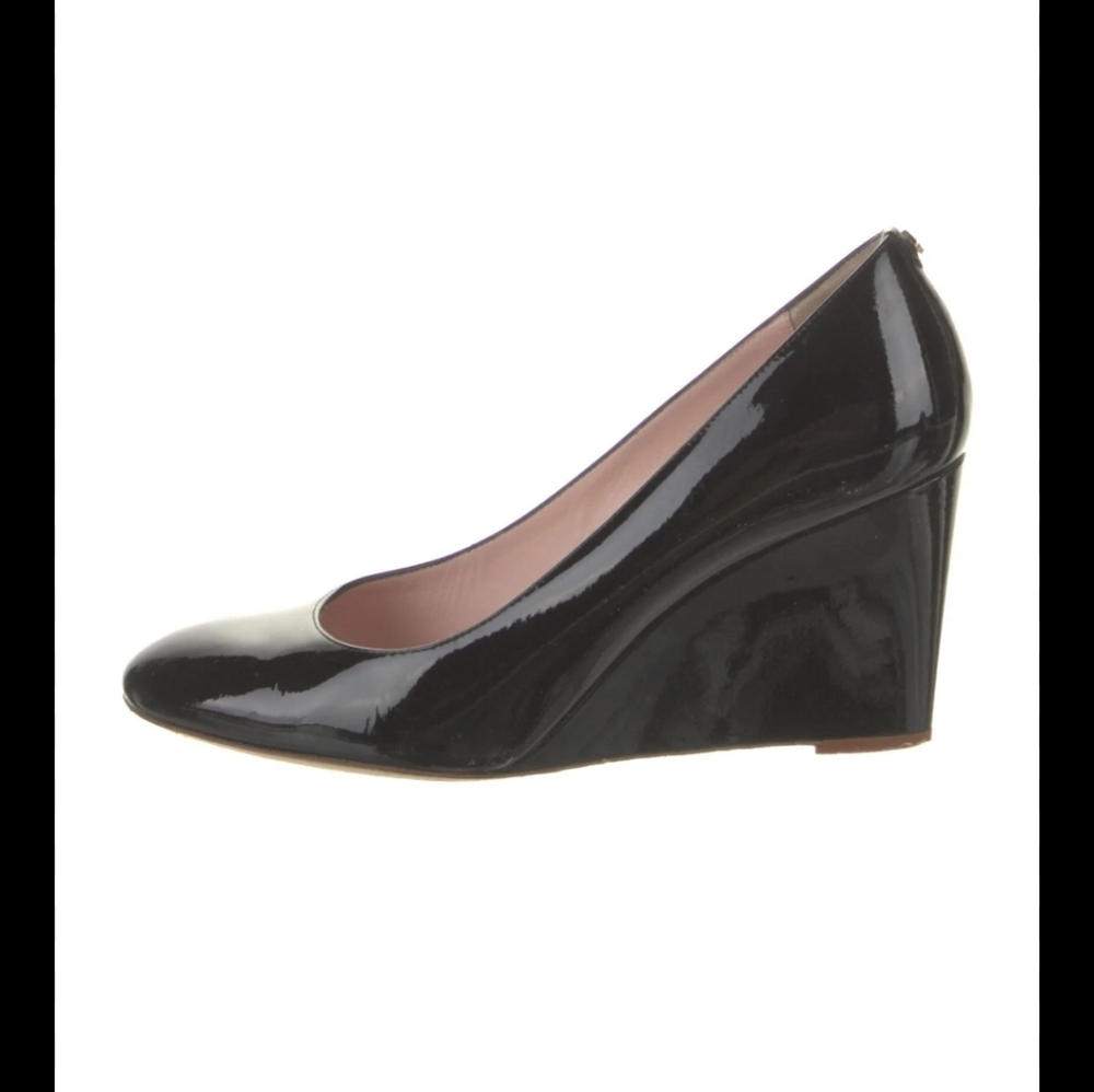 Kate Spade s8.5 black new York patent leather pumps